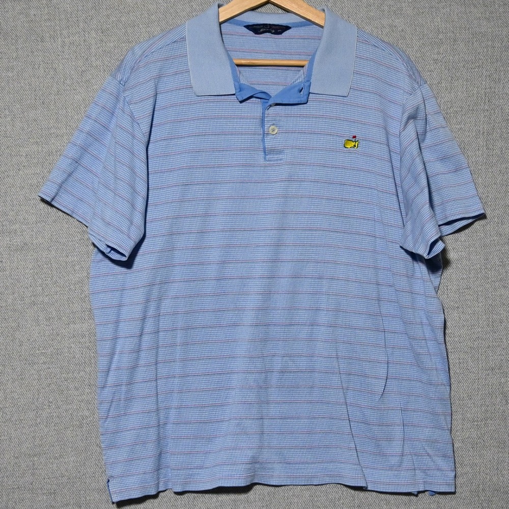 Clubhouse Collection Polo Mens Masters Logo Italy XXL Blue